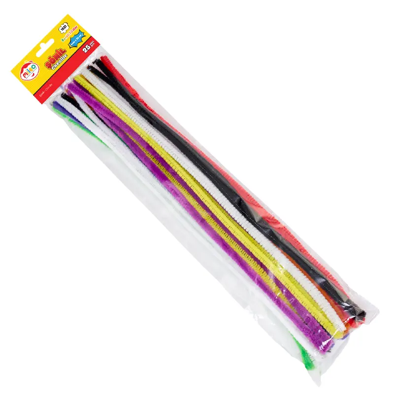 Mas 1821 Mileo Pastel Renkler Şönil 6mm x 30cm 25 Li Poşet x 25 Li Paket