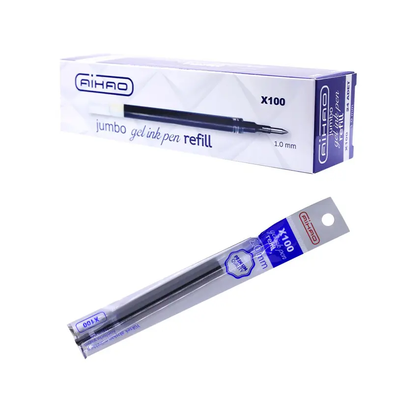 Mikro AH-8526 Aihao Jumbo İmza Kalemi Yedeği (Refili) 1.0mm Mavi x 24 Lü Kutu