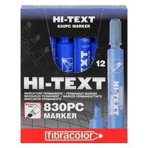 Hi-Text 830PCK Permanent Marker Kesik Uç Mavi 12 Li Kutu