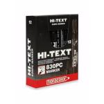 Hi-Text 830PCS Permanent Marker Kesik Uç Siyah 12 Li Kutu