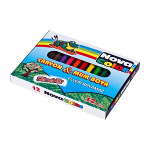 Nova Color Crayon Silinebilir Mum Boya 12 Renk