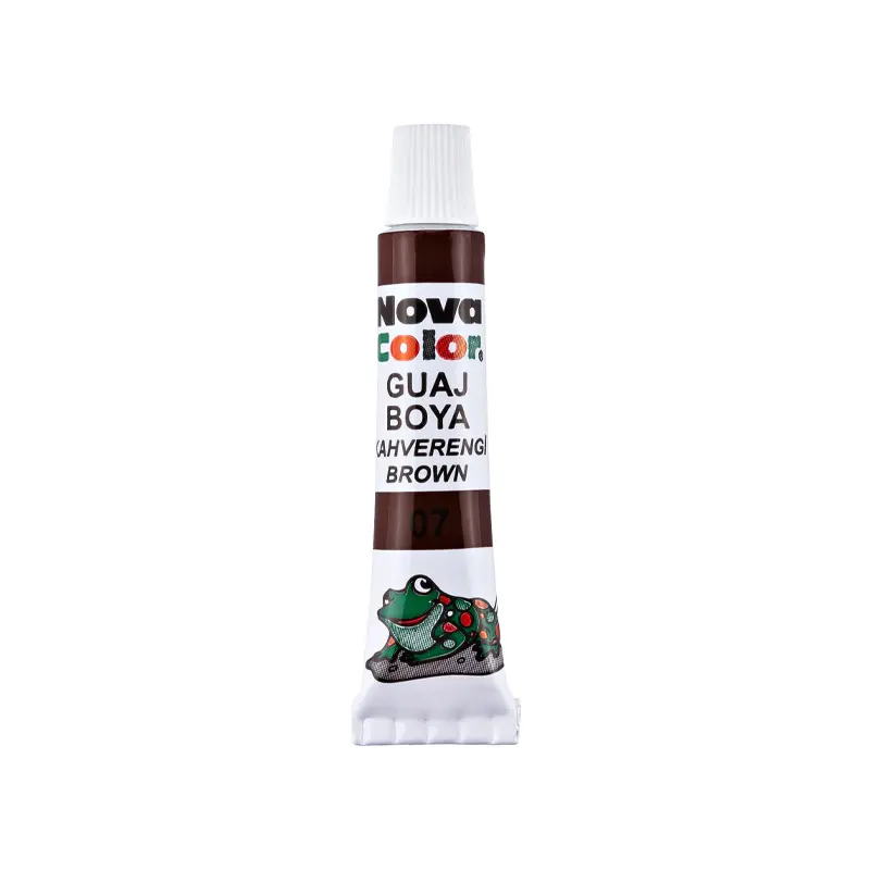 Nova Color Guaj Boya Tüp Kahverengi 12 Li Kutu