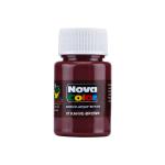 Nova Color Akrilik Boya Şişe 30 ml Kahverengi 12 Li Kutu