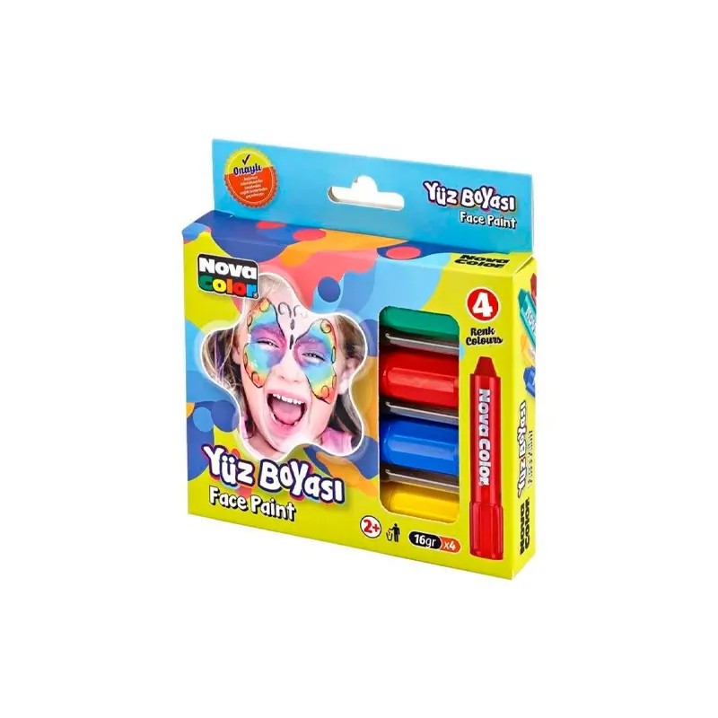 Nova Color Yüz Boyası 16 Gr. x 4 Renk