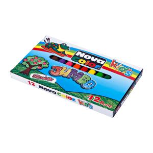 Nova Color Kids Silinebilir Jumbo Mum Boya 12 Renk