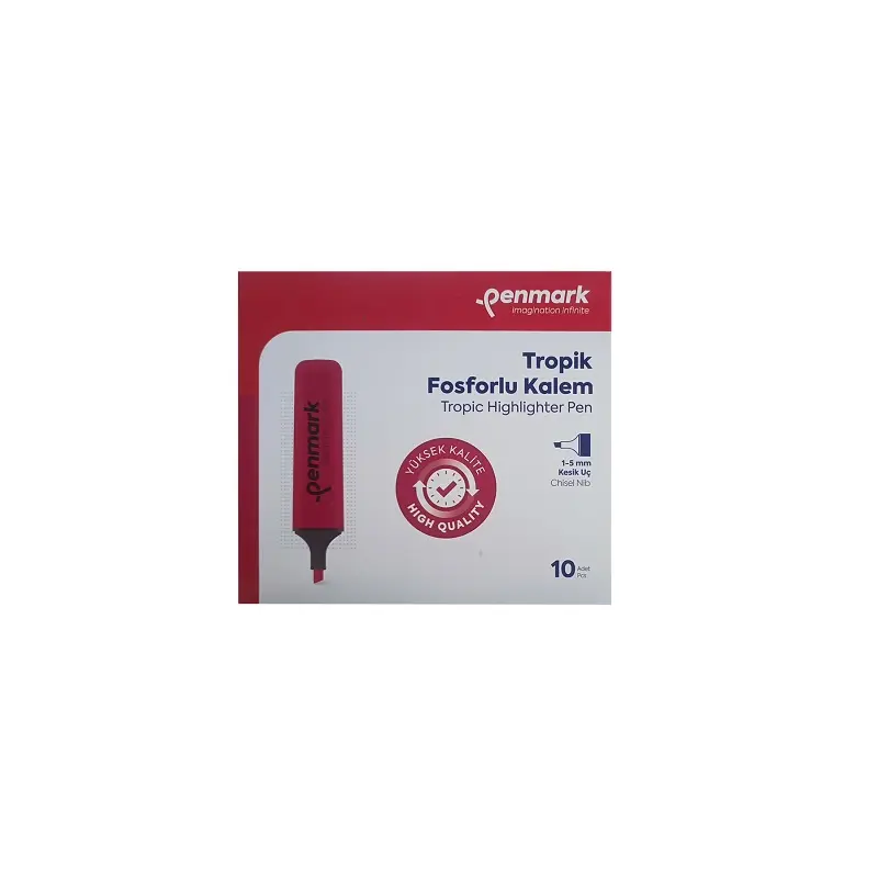 Penmark Tropik Fosforlu Kalem 1-5mm Kesik Uç Somon 10 Lu Kutu