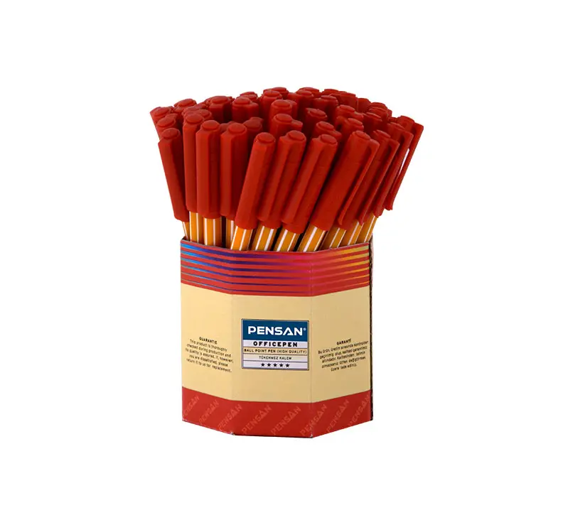 Pensan 1010 Tükenmez Kalem 1.0 mm Kırmızı 60 Lı Kutu