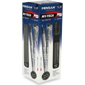 Pensan My-Tech 2240 Tükenmez Kalem 0.7 mm Siyah 25 Li Kutu
