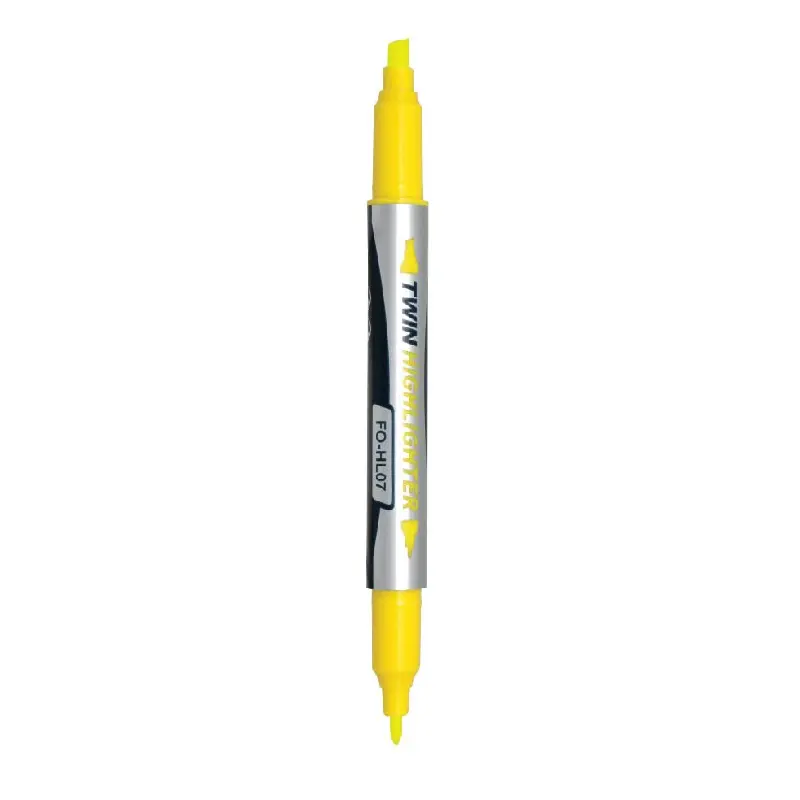 Pentel HL07 Flexoffice Çift Taraflı Fosforlu Kalem 4mm-1mm Sarı 12 Li Kutu