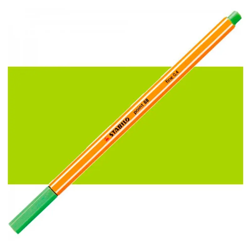 Stabilo Point 88/33 İnce Uçlu Keçeli Kalem 0.4mm Elma Yeşili 10 Lu Kutu