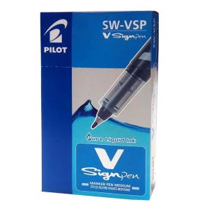 Pilot V-Sign Pen Fiber Uçlu İmza Kalemi Mavi 12 Li Kutu