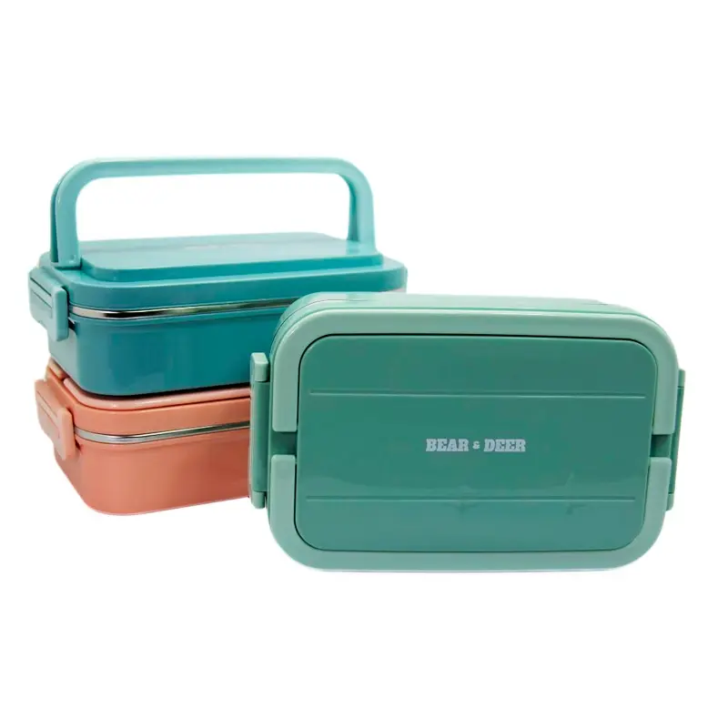 Bear & Deer BES003 Tek Katlı İki Bölmeli Çelik Beslenme Kabı