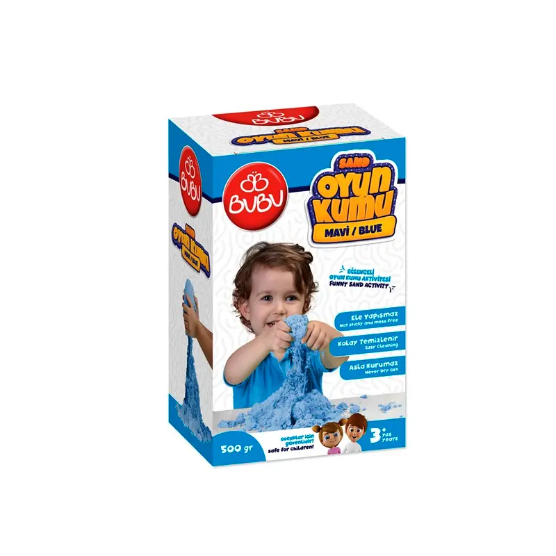 Bu-Bu KU0002 Sand Kinetik Oyun Kumu 500 Gr. Mavi