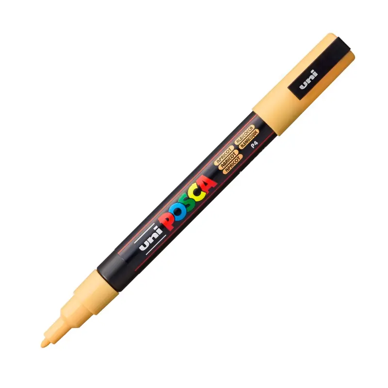 Uni-Ball Posca PC-3M 0.9 - 1.3mm Su Bazlı Poster Markörü Kayısı 6 Lı Kutu