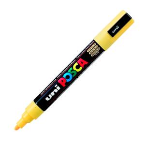 Uni-Ball Posca PC-5M 1.8 - 2.5 mm Su Bazlı Poster Markörü Saman Sarısı 6 Lı Kutu