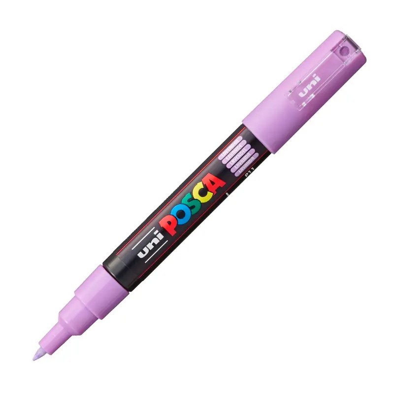 Uni-Ball Posca PC-1M 0.7mm Su Bazlı Poster Markörü Lavanta 6 Lı Kutu