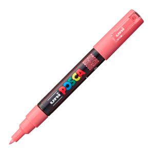 Uni-Ball Posca PC-1M 0.7mm Su Bazlı Poster Markörü Mercan Pembe 6 Lı Kutu