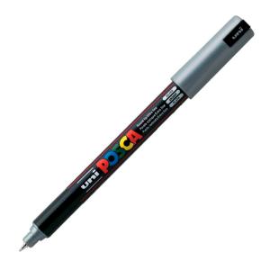 Uni-Ball Posca PC-1MR 0.7mm Su Bazlı Poster Markörü Gümüş 6 Lı Kutu