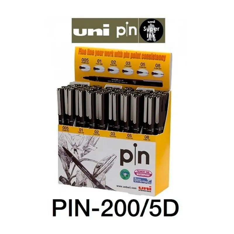 Uni-Ball PiN Fine Line Akrilik Uçlu Kalem 60 Lı Set