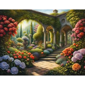 Cennet Bahçesi Rölyef Poster Baskı Kağıt Boyutu: 33x48cm Baskı Boyutu: 31.6x40.7cm 8 Adet