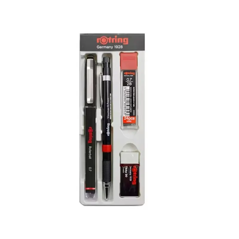 Rotring Visumax Versatil Kalem + Roller Kalem Ofis Seti 0.7mm Siyah