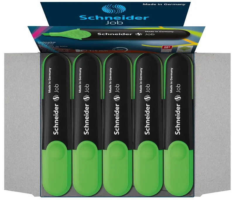 Schneider JOB Fosforlu Kalem 1 -5 mm Yeşil 10 Lu Kutu