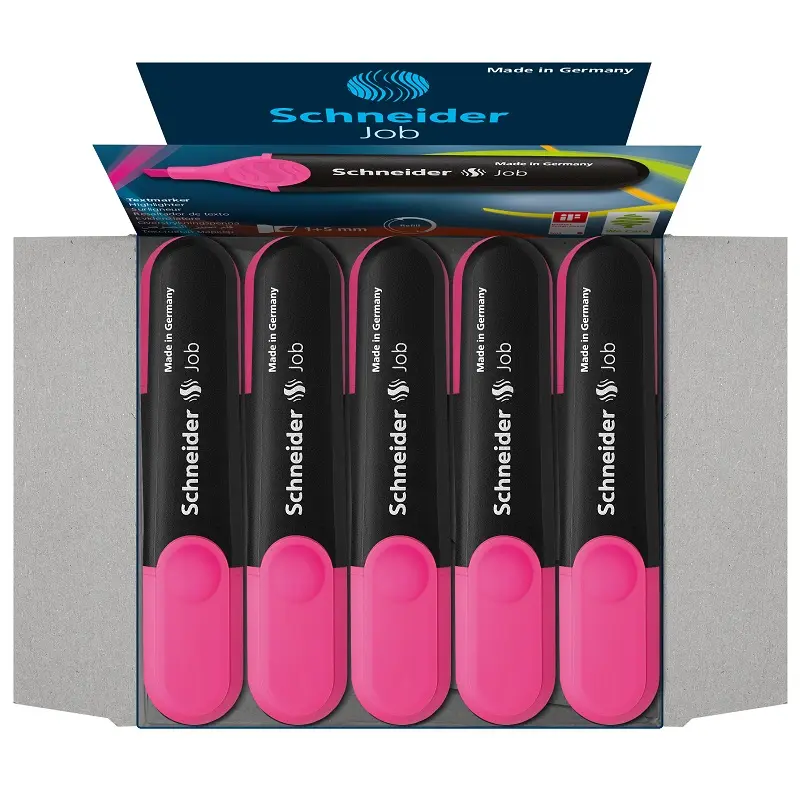 Schneider JOB Fosforlu Kalem 1 -5 mm Pembe 10 Lu Kutu