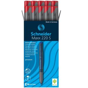 Schneider Maxx 220S Asetat Kalemi 0.4 mm Kırmızı 10 Lu Kutu