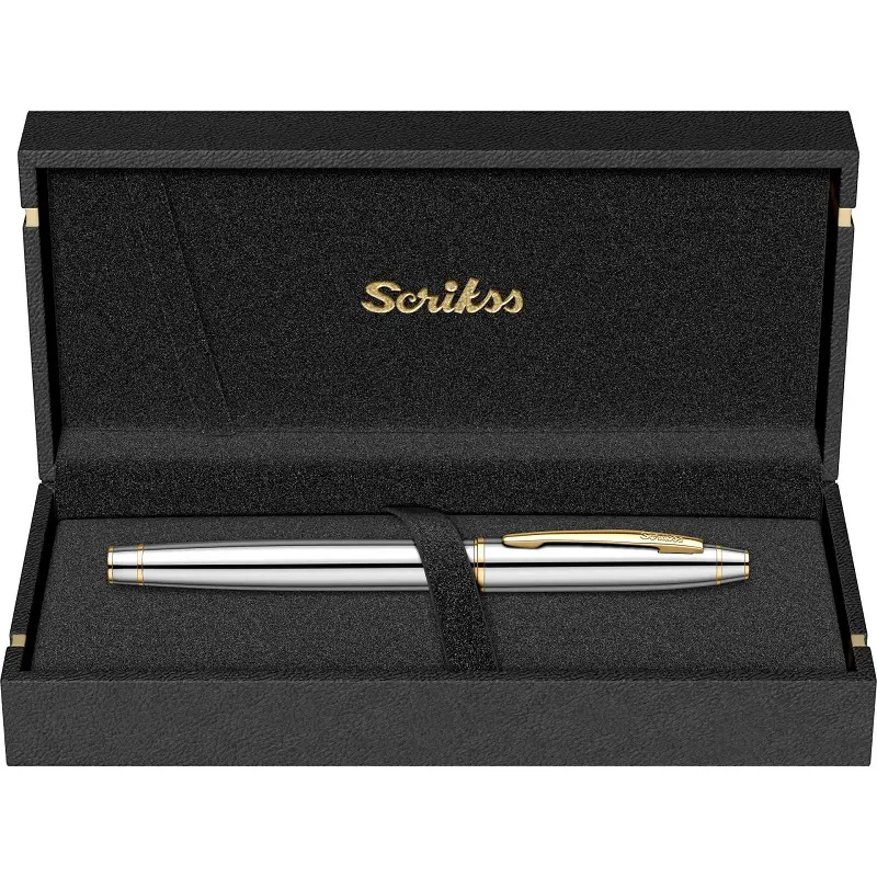 Scrikss 35 Noble Roller Kalem Gold Krom