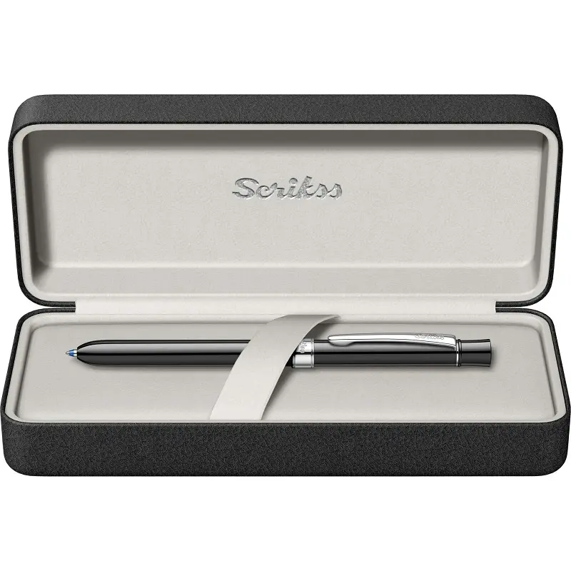 Scrikss 93 Trio Multi Fonksiyon Kalem 0.5mm Parlak Siyah
