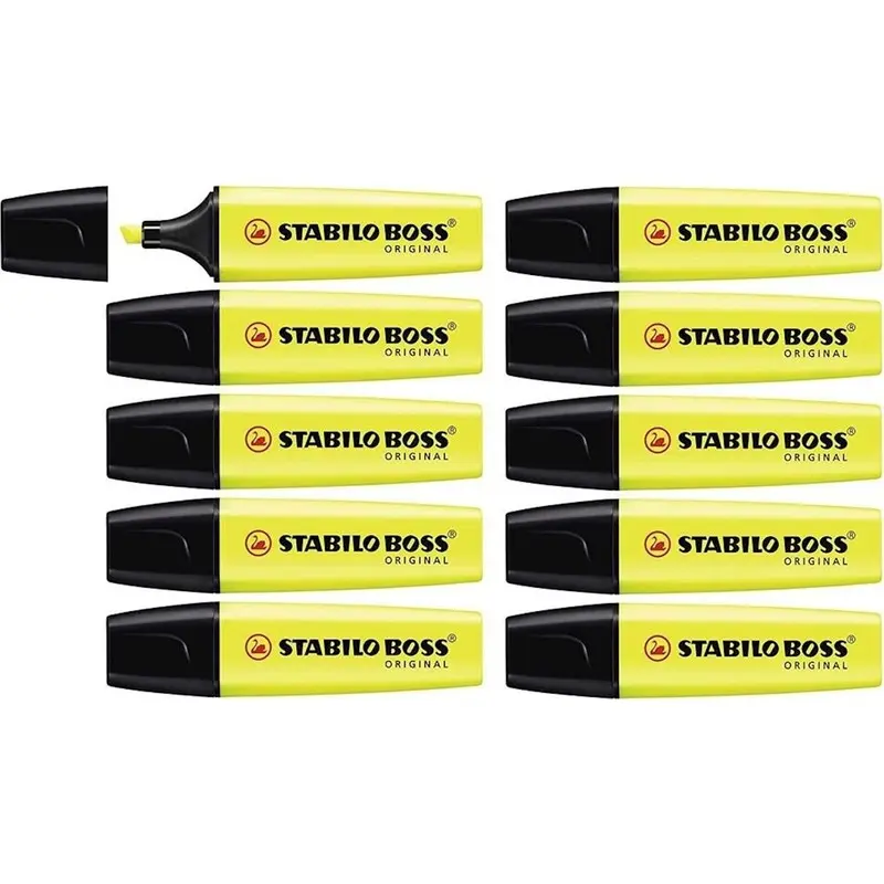 Stabilo 70/24 Boss Original Fosforlu Kalem Sarı 10 Lu Kutu