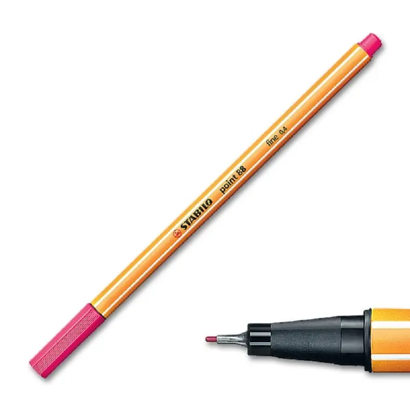 Stabilo Point 88/56 İnce Uçlu Keçeli Kalem 0.4mm Gül Pembe 10 Lu Kutu