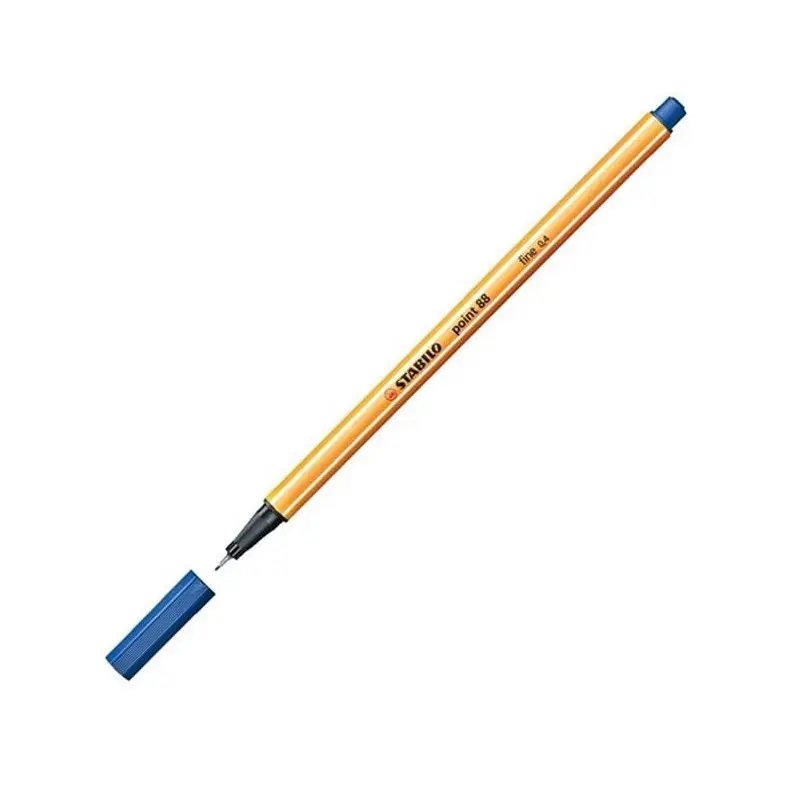 Stabilo Point 88/41 İnce Uçlu Keçeli Kalem 0.4mm Mavi 10 Lu Kutu