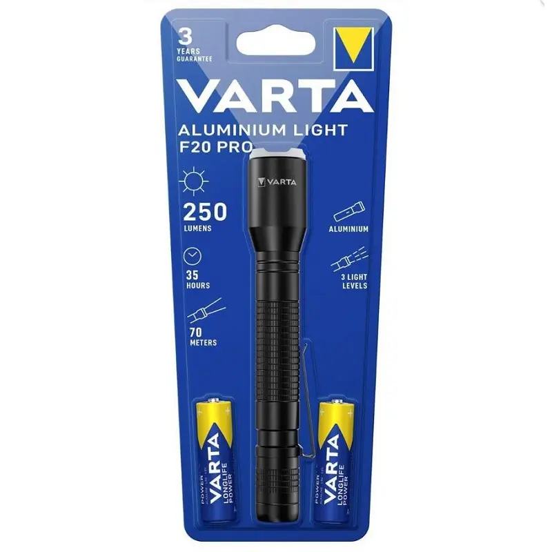 Varta 16607 El Feneri Alüminyum Işık F20 Pro