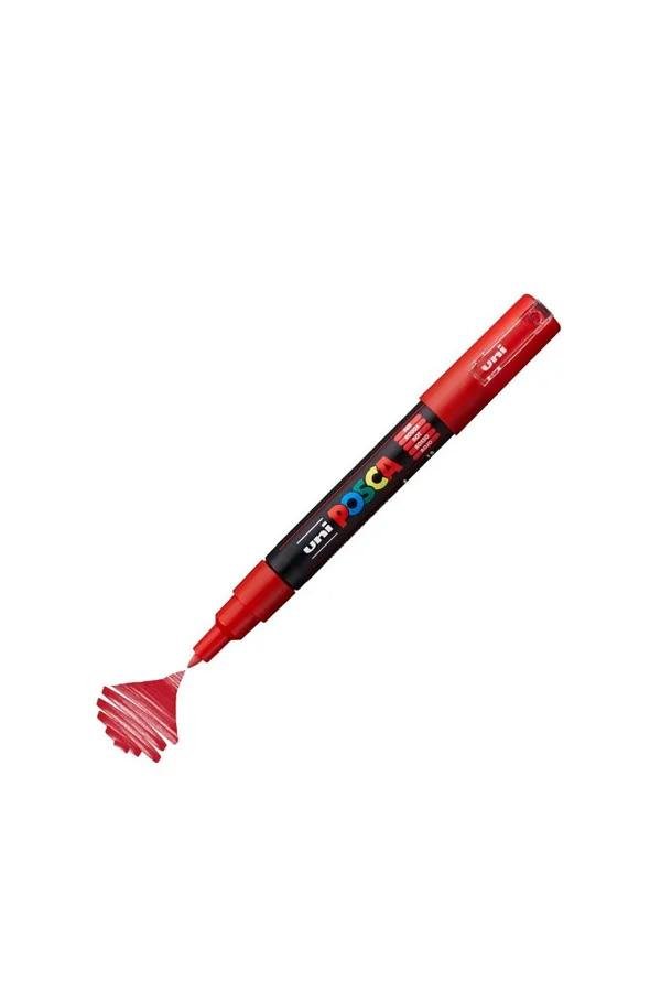Uni-Ball Posca PC-1M 0.7mm Su Bazlı Poster Markörü Kırmızı 6 Lı Kutu