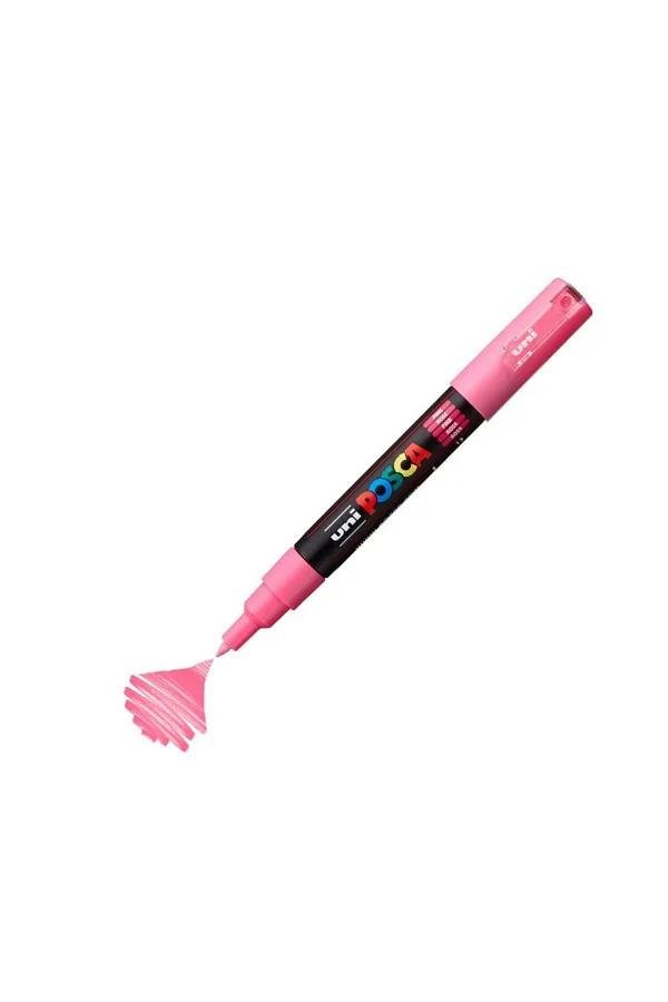 Uni-Ball Posca PC-1M 0.7mm Su Bazlı Poster Markörü Pembe 6 Lı Kutu