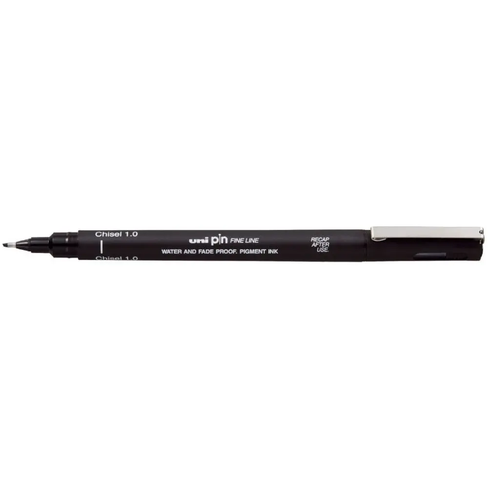Uni-Ball Pin 1.0 mm Fine Line Akrilik Uçlu Kalem Siyah 12 Li Kutu