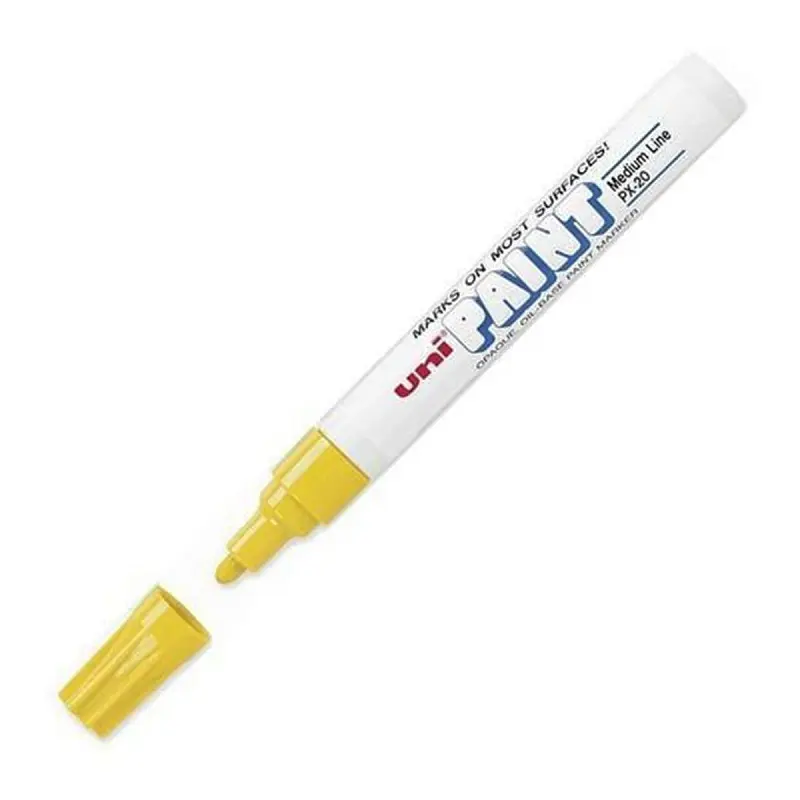 Uni-Ball Paint Marker 2.2 - 2.8 mm Boyama Markörü Sarı 12 Li Kutu