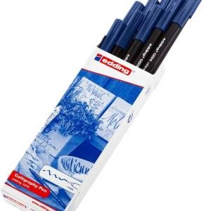 Edding 1255 Kaligrafi Kalemi 2 mm Çelik Mavisi 10 Lu Kutu