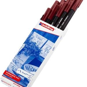 Edding 1255 Kaligrafi Kalemi 2 mm Bordo 10 Lu Kutu