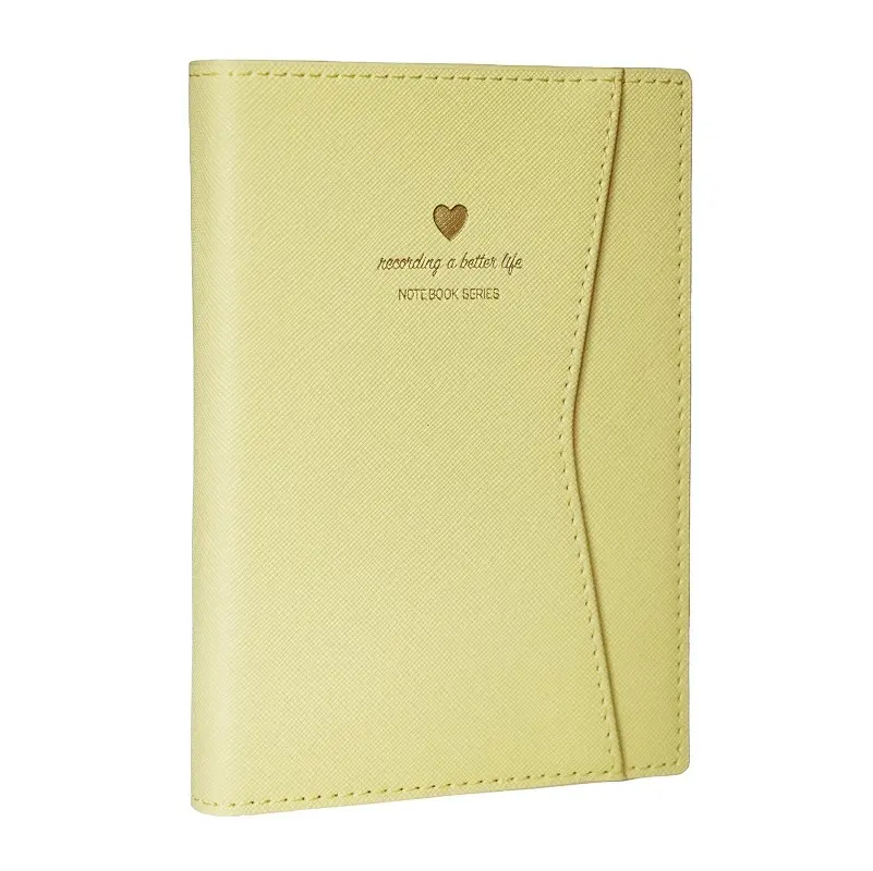 Victoria's Journals Geçmeli ve Cepli Defter Çizgili 10x14.8cm A6 Ivory 80 gr. 128 Yaprak Sarı