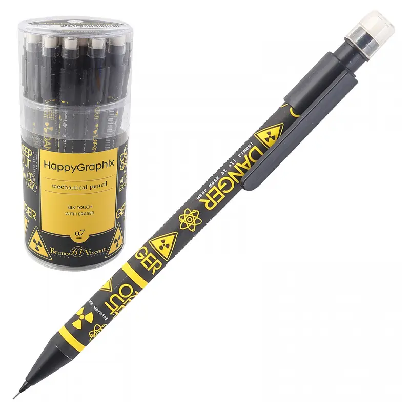 Bruno Visconti Happygraphix Danger Baskılı Versatil Kalem 0.7mm x 24 Lü Kutu