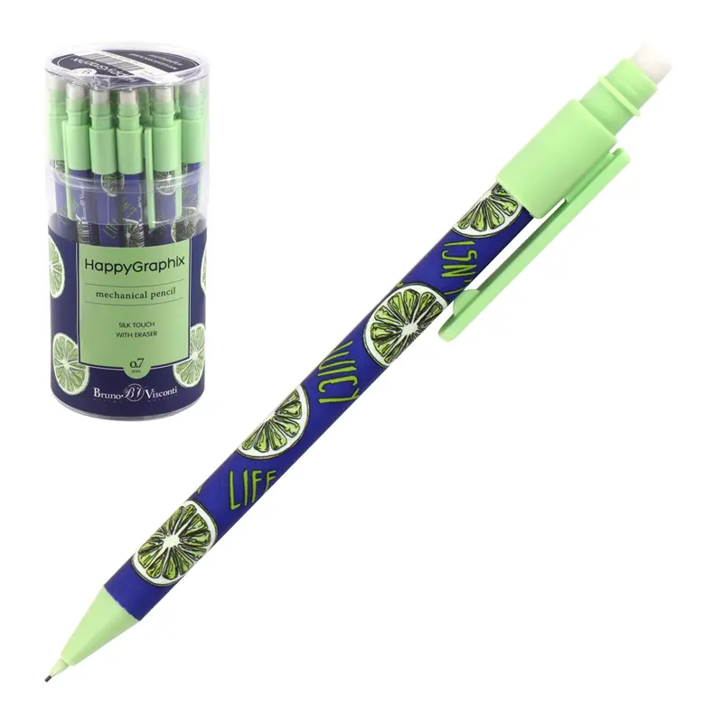 Bruno Visconti Happygraphix Limon Desenli Versatil Kalem 0.7mm 24 Lü Paket