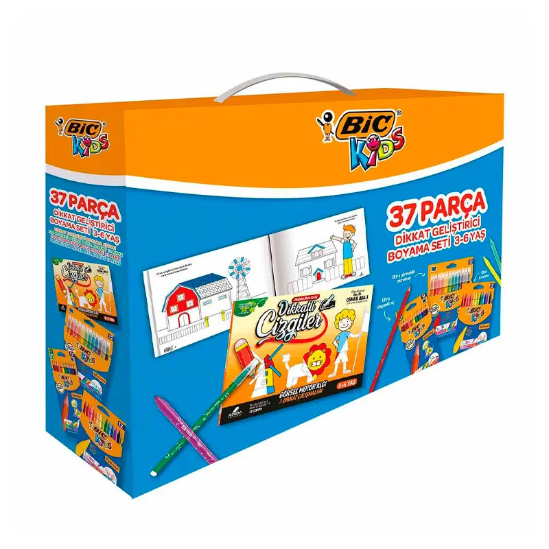Bic 508363 Kids Dikkat Geliştirici Boyama Seti 37 Parça