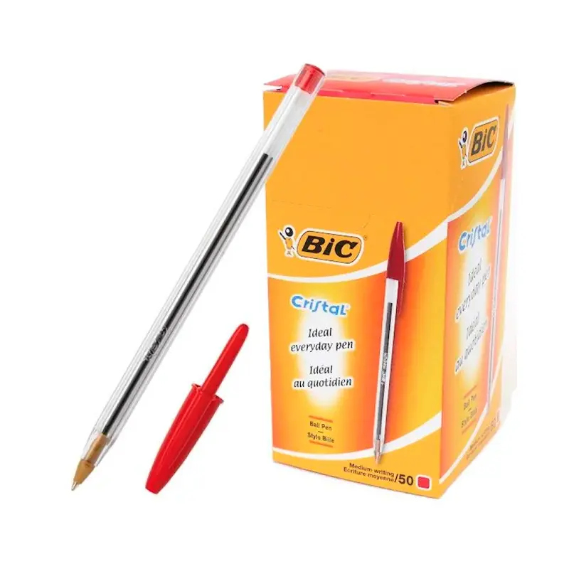 Bic Cristal Medium Tükenmez Kalem 1.0mm Kırmızı x 50 Li Kutu