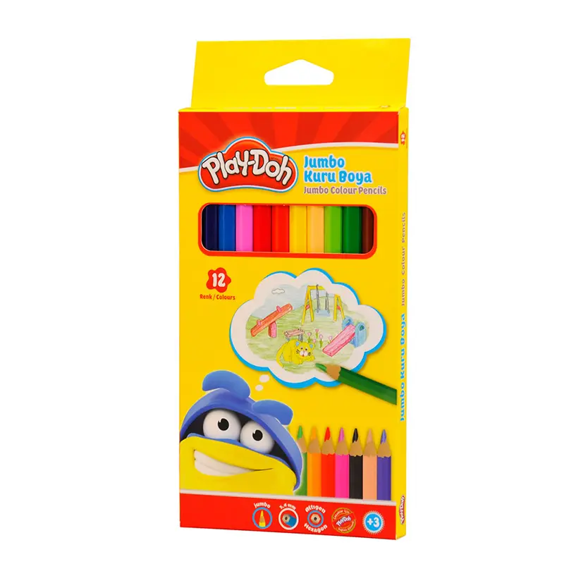 Play-Doh KU004 Jumbo Kuruboya 12 Renk