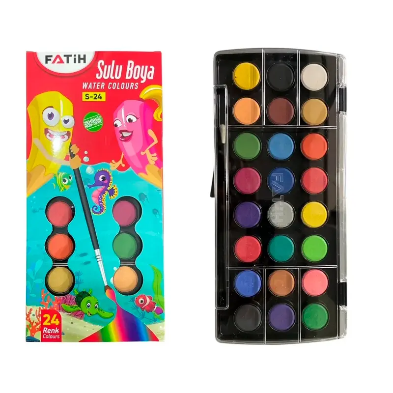 Fatih S-24 Sulu Boya 24 Renk