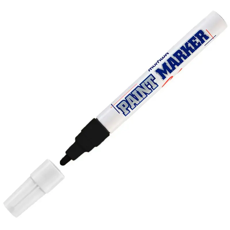 Munhwa Paint Marker Kalem Medium 4.5mm Siyah x 12 Li Kutu