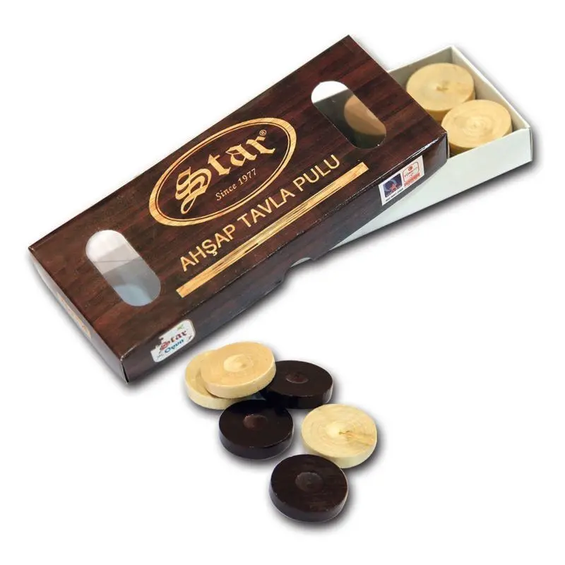 Star 1026137 Ahşap Tavla Pulu No:4