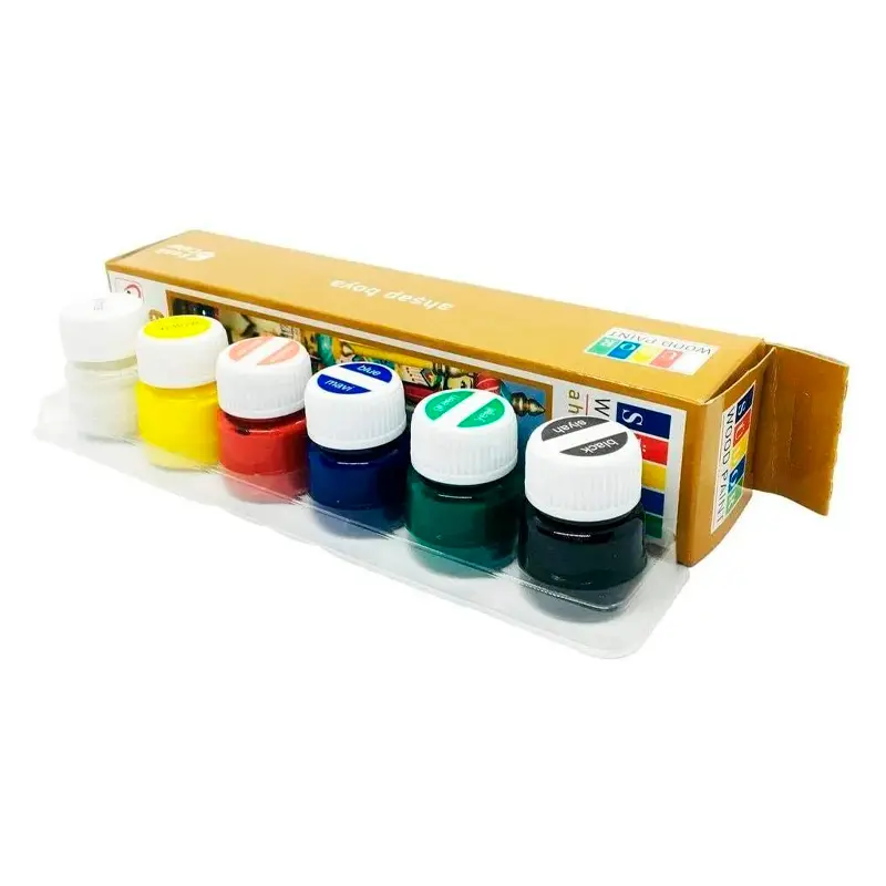 Südor Ahşap Boyası 6 Renk x 15 ML Takım Pet